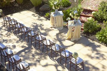 Outdoor wedding area