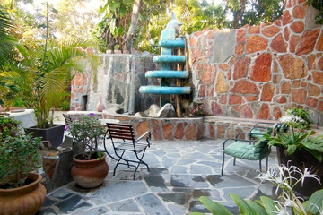 outside