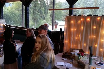 Outdoor wedding area