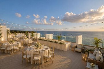 Outdoor wedding area