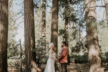 Outdoor wedding area