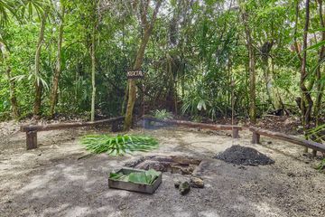Outdoor banquet area
