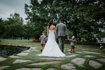 Outdoor wedding area
