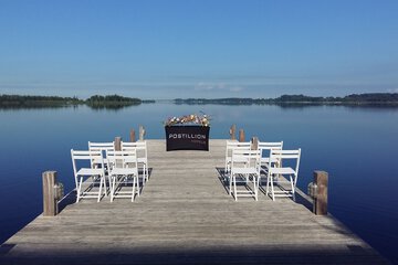Outdoor wedding area