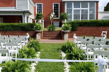 Outdoor wedding area