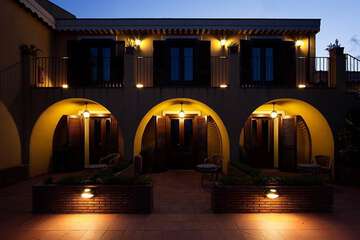 Front of property - evening/night