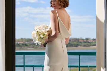 Outdoor wedding area