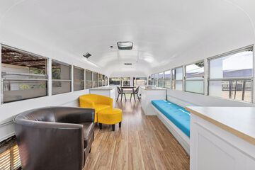 Outdoor banquet area