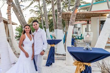 Outdoor wedding area