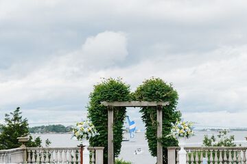 Outdoor wedding area