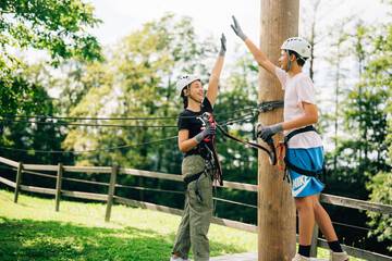 Ziplining