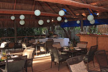 Outdoor wedding area