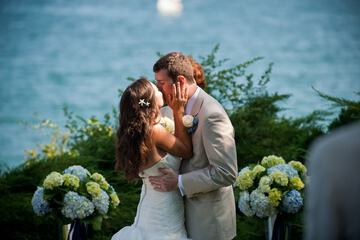 Outdoor wedding area