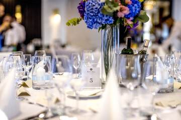 Outdoor banquet area