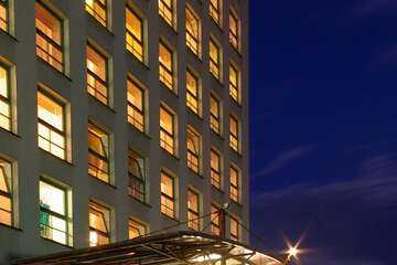 Front of property - evening/night