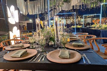 Outdoor banquet area