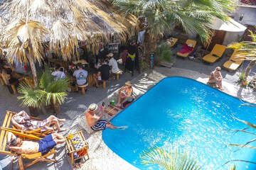 Poolside bar