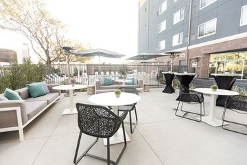 Outdoor banquet area