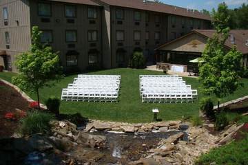 Outdoor wedding area