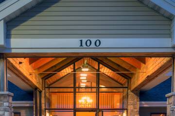 Front of property - evening/night