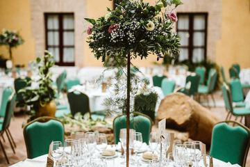 Outdoor wedding area