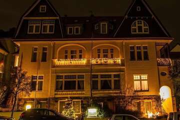 Front of property - evening/night