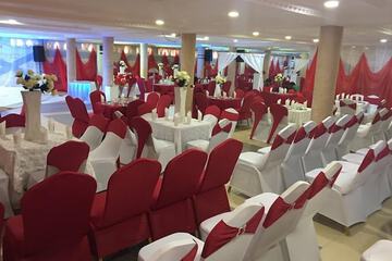 Outdoor wedding area