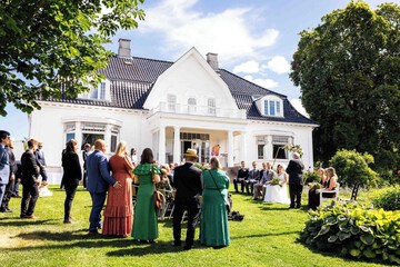 Outdoor wedding area