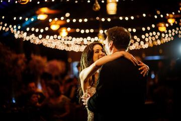 Outdoor wedding area