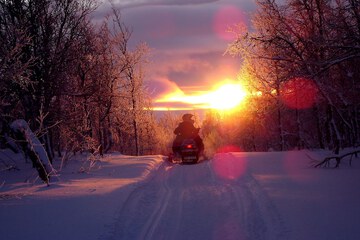Snowmobiling