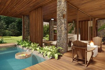 Private spa tub