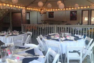 Outdoor wedding area