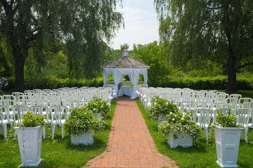 Outdoor wedding area