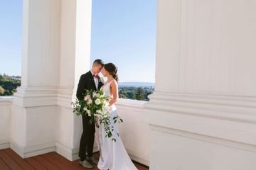 Outdoor wedding area