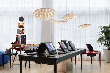 Check-in/check-out kiosk