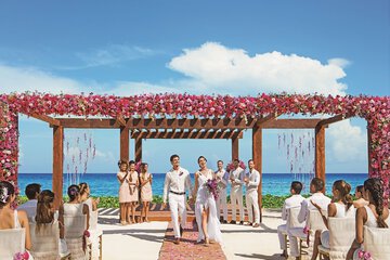 Outdoor wedding area