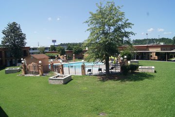 Outdoor wedding area