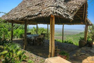 Outdoor wedding area
