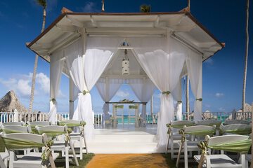 Outdoor wedding area