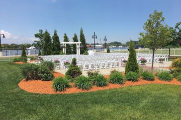Outdoor wedding area