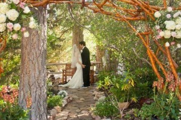 Outdoor wedding area