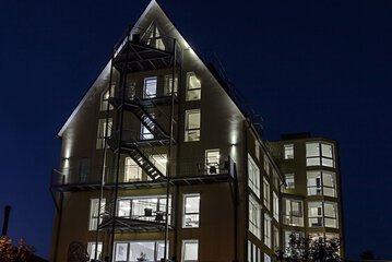 Front of property - evening/night