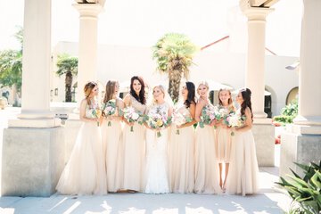 Outdoor wedding area