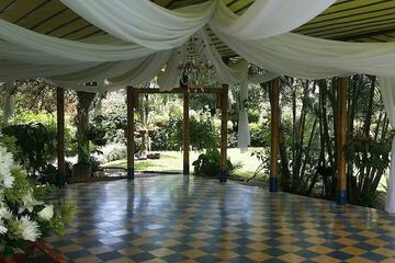 Outdoor banquet area