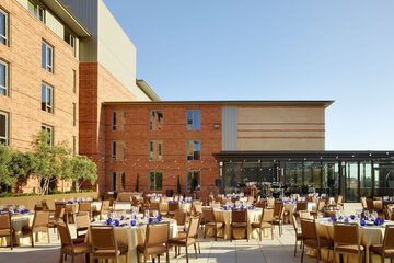 Outdoor banquet area