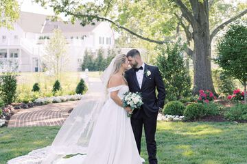 Outdoor wedding area