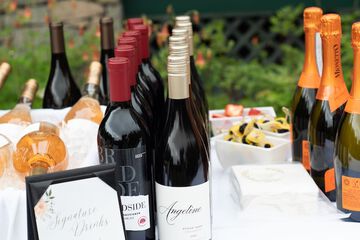 Outdoor banquet area