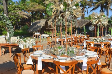 Outdoor wedding area