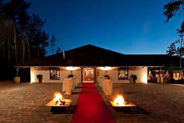 Outdoor wedding area