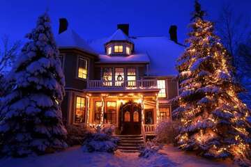 Front of property - evening/night